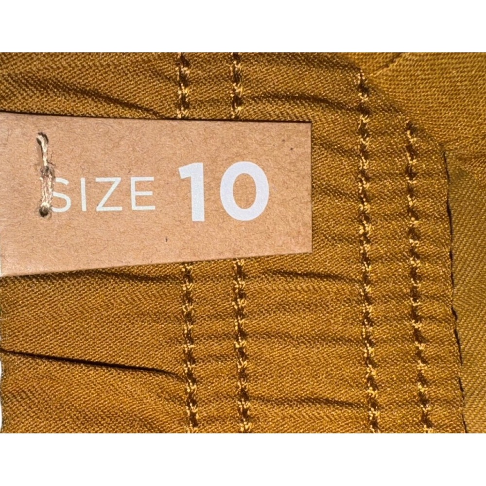 Prana Womens‎ Yellow Jogger Pants Elastic Waist Drawstring Pockets Size 10 - Picture 9 of 16
